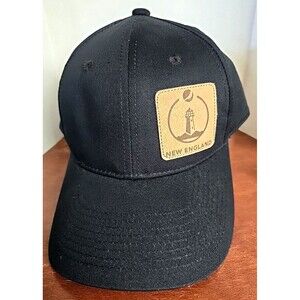 New England Patriots Pepsi Hat Adjustable Dad Cap Logo Lighthouse HTF Black
